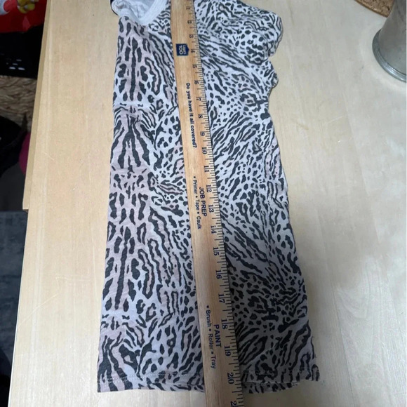 ATM Women's Slub Jersey Ocelot Print School Boy Crew - Small - Picture 6 of 9